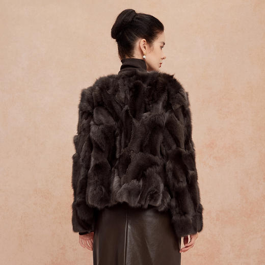 QP600斯尔丽25冬季气质名媛小香轻奢狐狸毛女士甜美温柔时尚短皮草外套 商品图5
