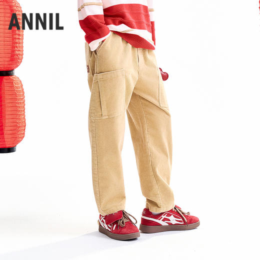 【实体店同款】男童全腰梭织单裤春季新款安奈儿童装AB616015 商品图1