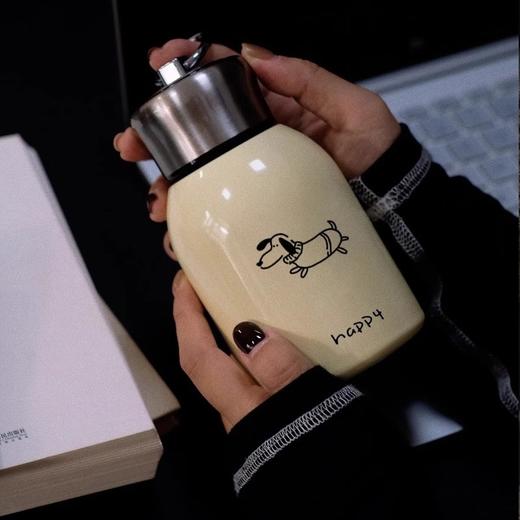 【YW】无忧购“礼物季”圣诞节保温杯小胖便携304不锈钢水杯高颜值学生便携可爱迷你小狗随行保冷杯（截单后3-5天发货) 商品图3