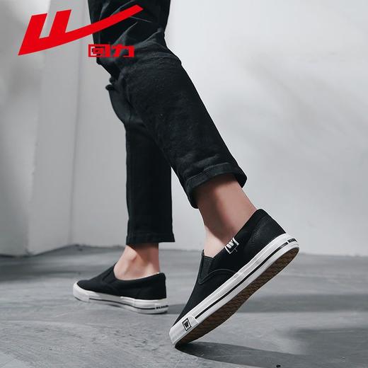 回力帆布鞋男女情侣款低帮软底休闲布鞋一脚蹬舒适透气懒人潮鞋子 商品图8