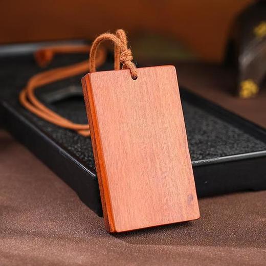 雷击枣木无事牌吊坠立体雕刻磁吸可打开装置物品百搭装饰随身 商品图3