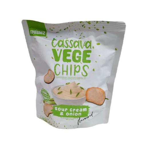 Nibblez酸奶油洋葱味木薯片（膨化食品） 40g/袋 商品图0
