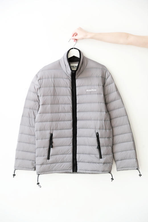 排骨羽绒服，连帽+立领一起。胸口小标衍缝填充式羽绒外套C120968 商品图7