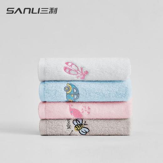 三利毛巾纯棉小方巾绣花小方巾儿童擦脸毛巾无捻纯棉毛巾 商品图2