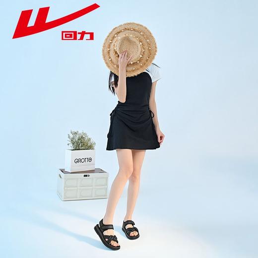 回力凉鞋女2025新款夏季软底小香风凉拖鞋魔术贴露趾运动沙滩鞋子 商品图8