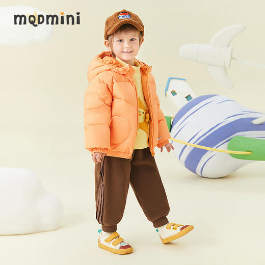 【秒】【专柜同款】MQD童装男童冬季新款加绒针织裤男宝宝加厚裤子潮 商品图3