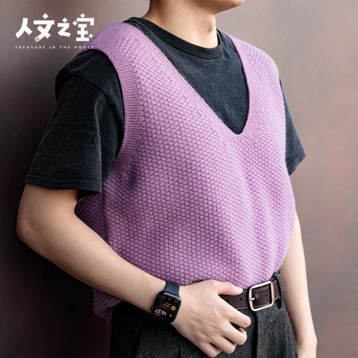 【人文之宝】	大先生的毛背心（羊绒款） 商品图3