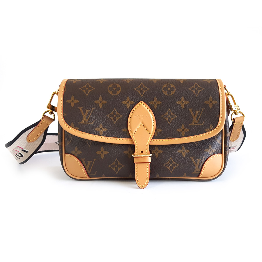 【98新】LV路易威登DIANEM45985  老花黑肩带DIANE法棍包单肩包女士 081225AK09