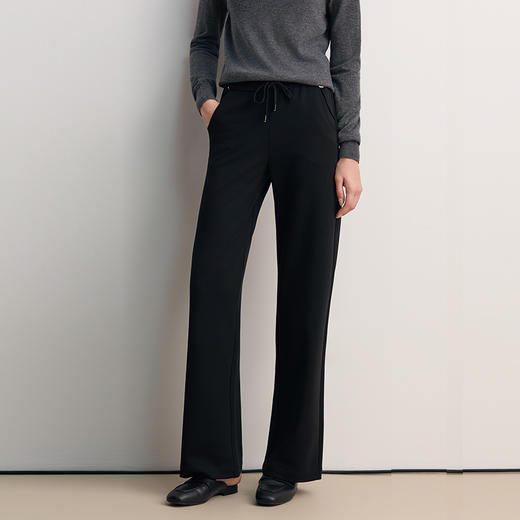 EITIE爱特爱松紧腰头直筒版型通勤时尚百搭裤子8505203 商品图3
