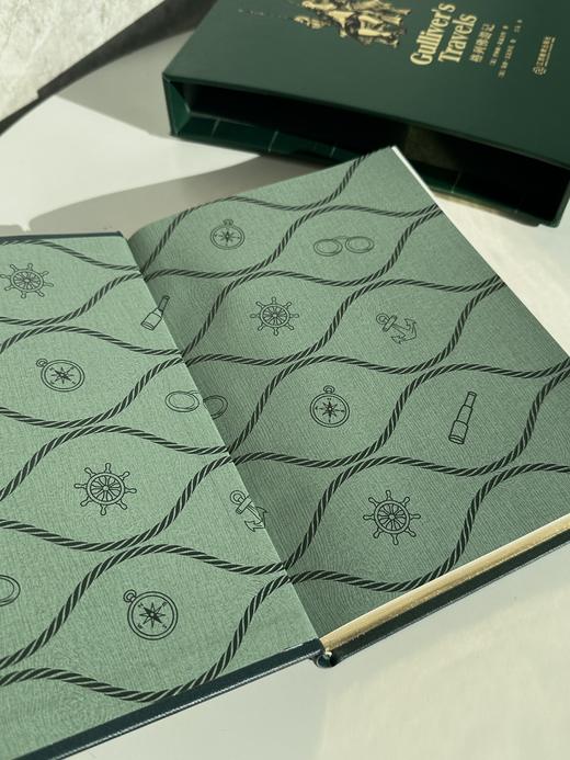 【限量珍藏版】《格列佛游记》进口绿色荷兰漆布，限量编号 商品图6