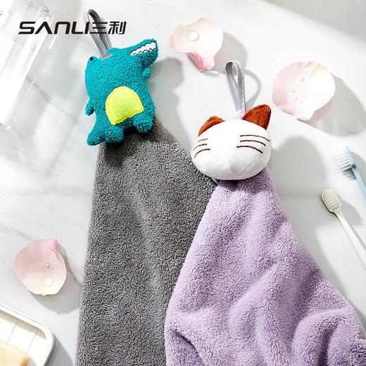 三利毛巾可爱擦手巾挂式擦手巾日系珊瑚绒擦手巾厨卫毛巾[新款] 商品图4