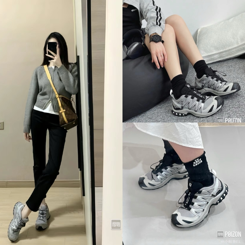 129-9 高端货 slm XA PRO情侣款 休闲户外徒步登山运动鞋 贼跟脚 贼稳当 36.5我穿37 运动鞋码数