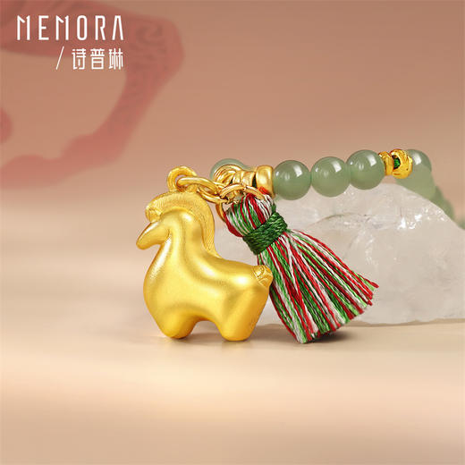 【新品首发】唐马-马无事 足金金生肖马挂坠黄金吊坠MEMORA诗普琳HP910301 商品图5
