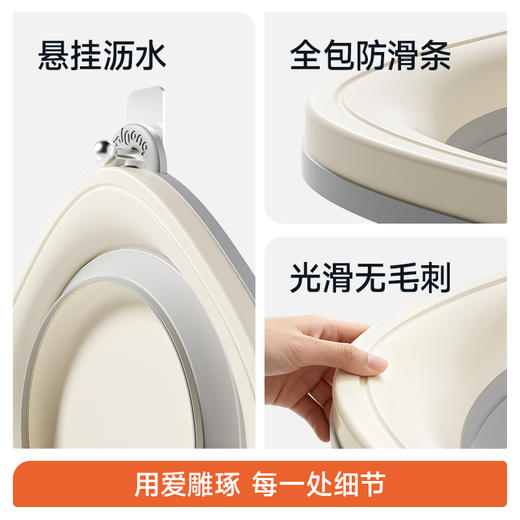 【冬日暖佣】曼龙mloong宝宝婴儿洗脸盆洗脚盆洗屁屁盆加厚可折叠脸盆 商品图5