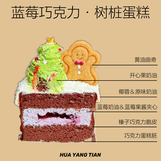 蓝莓巧克力 · 树桩蛋糕 商品图1