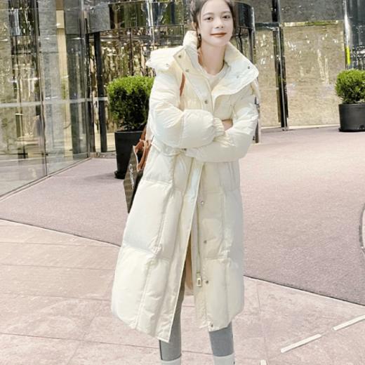 卉遇&大口袋连帽立领M扣羽绒服HY-46★ 商品图0