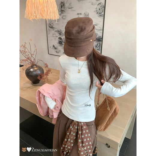 【129元任选2件】现货！ 韩系圆领长袖打底t 商品图2