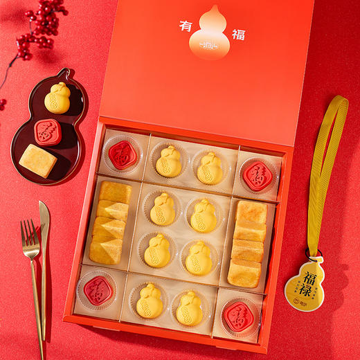 雅觅 四季长安·福禄国风如意糕礼盒 商品图3