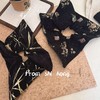 新中式方形古风古典提花大肠发圈扎发发绳质感头绳发饰 商品缩略图3
