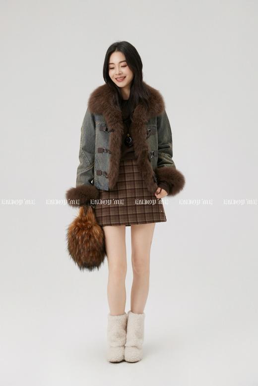 【门店同款】ENJOY冬季“游牧漫寻”复古牛仔外套拼接羽绒服 168146370 商品图3