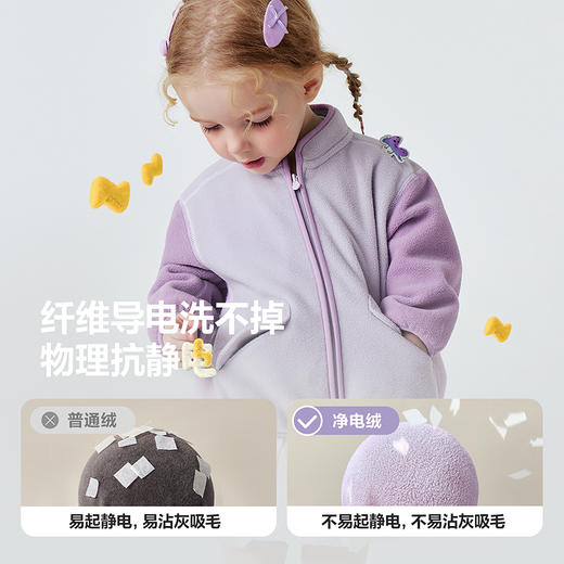 迷你巴拉巴拉男女童抗静电外套儿童宝宝立领外衣2025春新品 商品图2