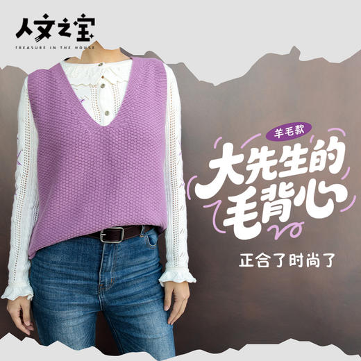 【人文之宝】	大先生的毛背心（羊绒款） 商品图0