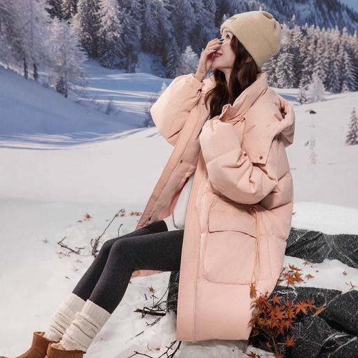 2025新款加肥加大码羽绒服女200斤胖mm中长款孕妇宽松外套2403 商品图0