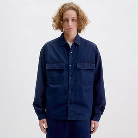 A KIND OF GUISE x nanamica Insulated shirt日本制蓝染夹棉衬衫