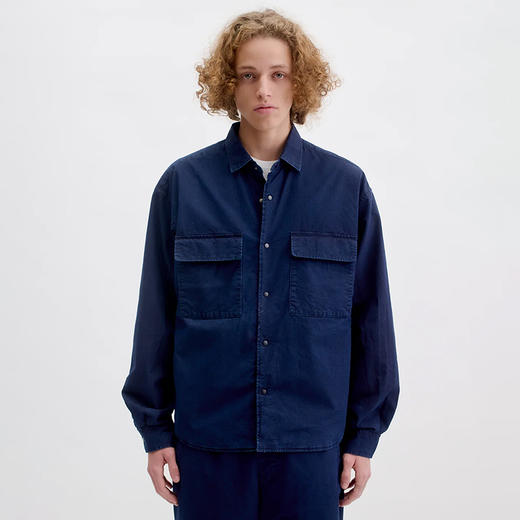 A KIND OF GUISE x nanamica Insulated shirt日本制蓝染夹棉衬衫 商品图0