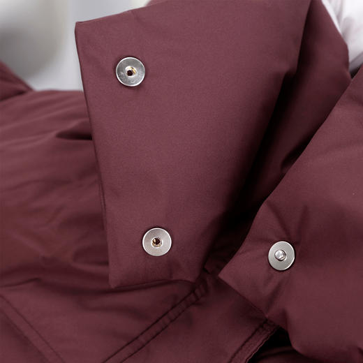 QR008斯尔丽25新款冬季连帽长款休闲面包服宽松加厚90绒时尚减龄羽绒服 商品图5