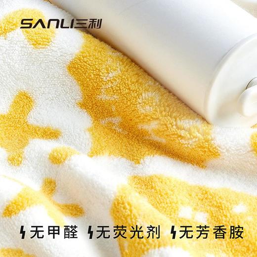 三利毛巾海绵宝宝联名毛巾珊瑚绒毛巾情侣面巾洗脸巾卡通印花毛巾 商品图4