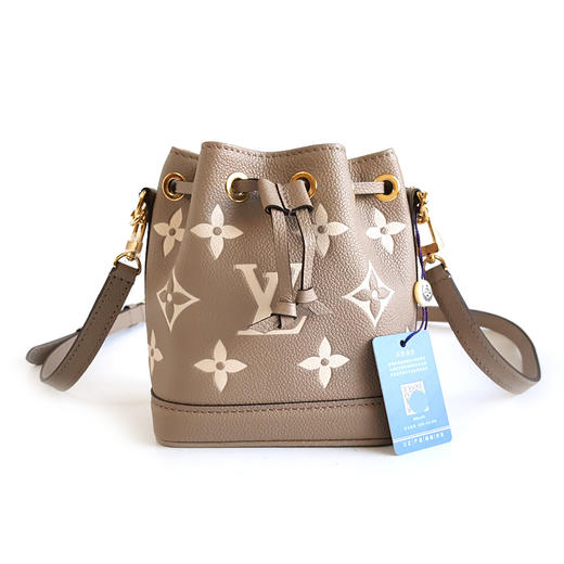 【98新】LV路易威登Nano NoeM46291  大象灰全皮Nano Noe小水桶手提单肩包女士 031225TB01 商品图0