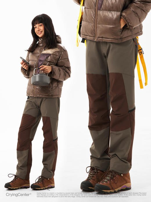 CryingCenter 户外登山软壳裤弹力直筒长裤 哭喊中心 商品图0