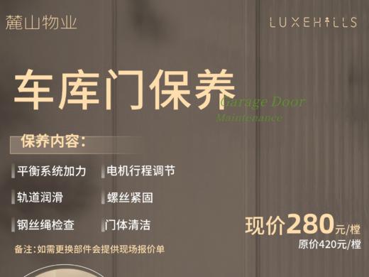 车库门专业保养服务套餐 | 告别异响卡顿，一键顺滑如新 商品图0