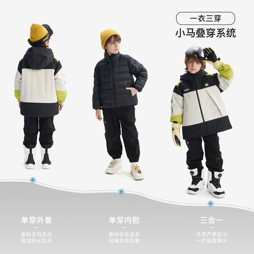 【MQD】【三合一】童装儿童羽绒服2025冬季新款羽绒内胆男童加绒 商品图3
