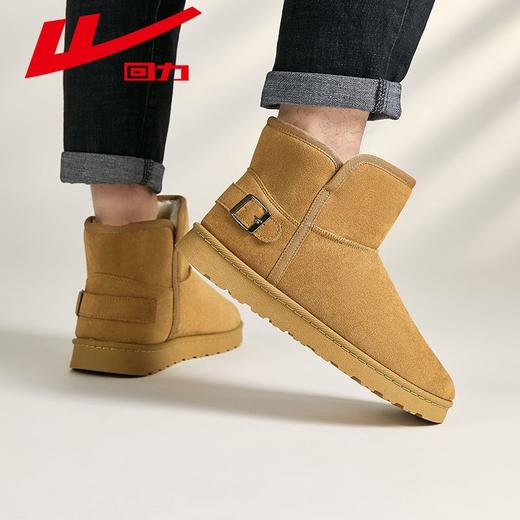 回力男鞋雪地靴男2025冬季新款加绒加厚面包鞋子男士外穿保暖棉鞋 商品图4