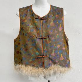 Famecoco范可儿秋款新中式马夹FAD6CA207