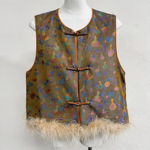 Famecoco范可儿秋款新中式马夹FAD6CA207 商品图0