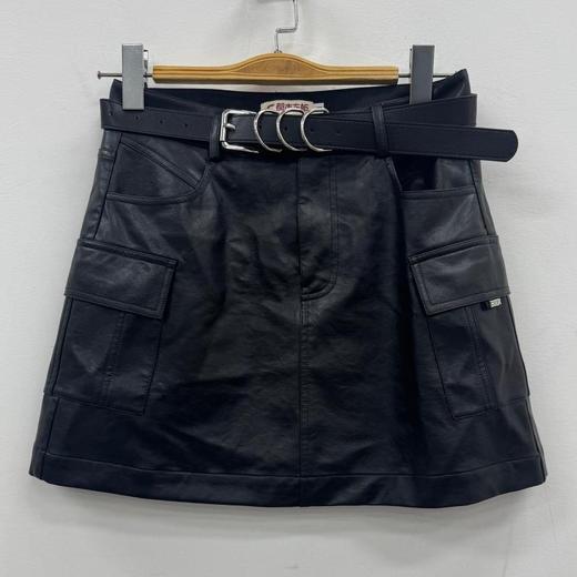 NC配皮带简约百搭皮半裙51031（黑）冬季 954011900321 商品图0