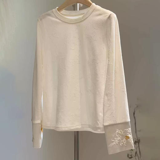 Famecoco范可儿秋冬款新中式内搭长袖T恤FAD8BB200 商品图0