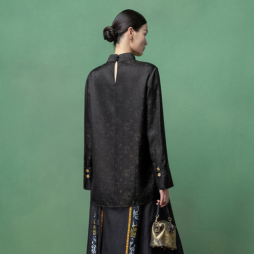 【林栖设计小店】梅开纳福|真丝衫恭王府联名2026早春新款衬衫女1961075 商品图4
