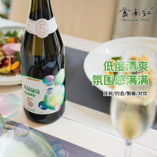 云南红水晶气泡酒5度750ml弥勒酒庄 商品图3