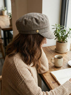 北京仓｜CA4LA-MAT PATTERN-格子 报童帽（炭灰色）［日本设计师］