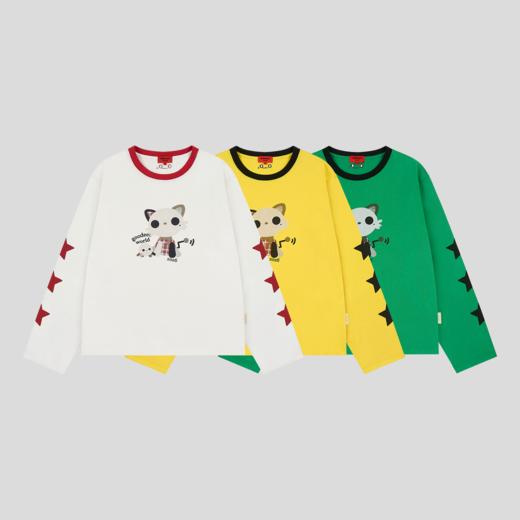 GOODBAI GOODEES 新款五角星机器小猫长袖T恤 商品图1