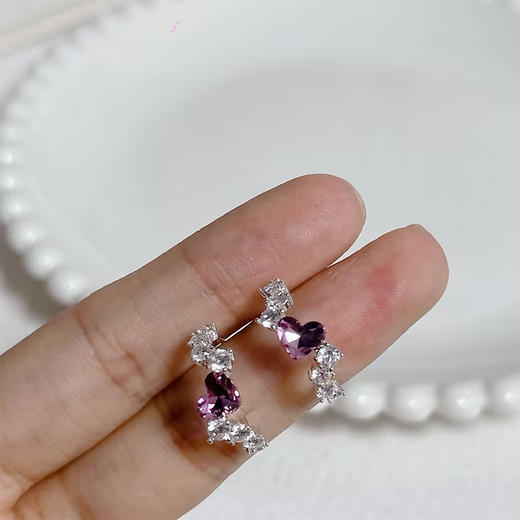 彩钻百搭银针耳圈-纪念日百货门店同款162595633 商品图2