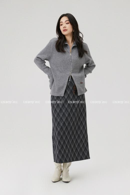 【门店同款】ENJOY冬季“暖冬知性”双头拉链小立领针织上衣 168044120 商品图7