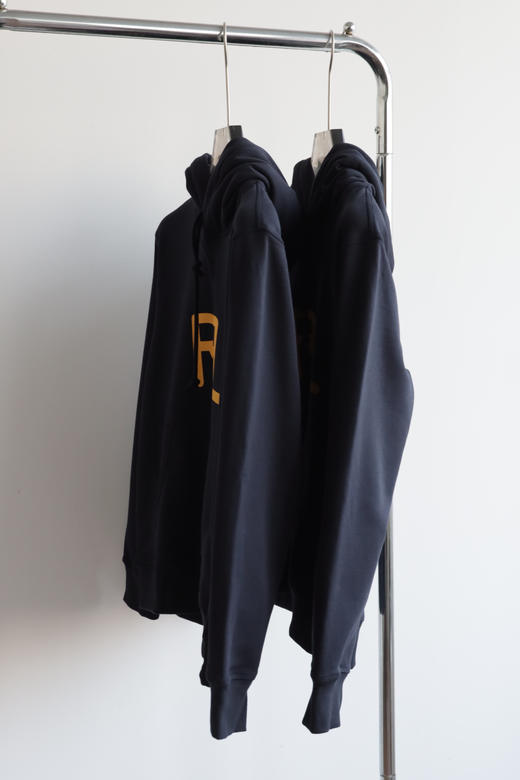 R.R.L 秋冬加绒厚款 连帽字母卫衣 WY005 商品图4