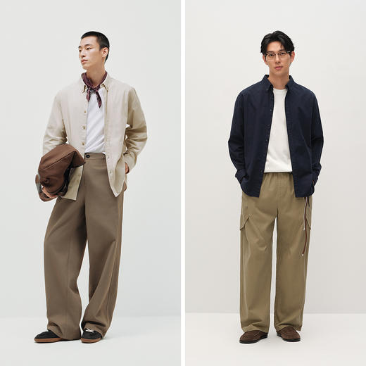 商场同款|森马长袖衬衫男春小宽松经典牛津上衣2026新款基础实用 商品图4