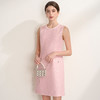 EITIE爱特爱亮片花纱优雅温柔花边圆领无袖小香风连衣裙A2607113 商品缩略图4
