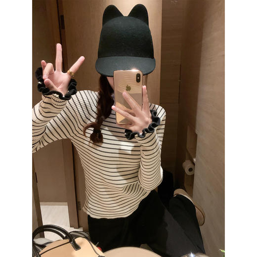 【149元任选2件】现货！ 韩系条纹长袖针织衫 商品图2